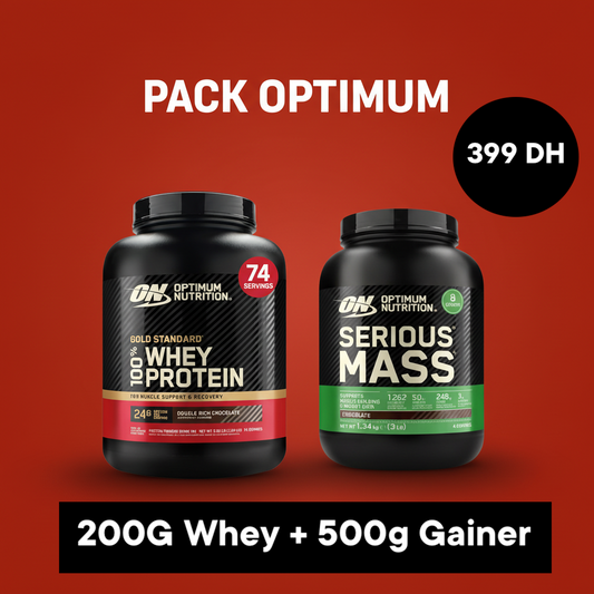 Pack Optimum - 200G Whey + 500g Gainer